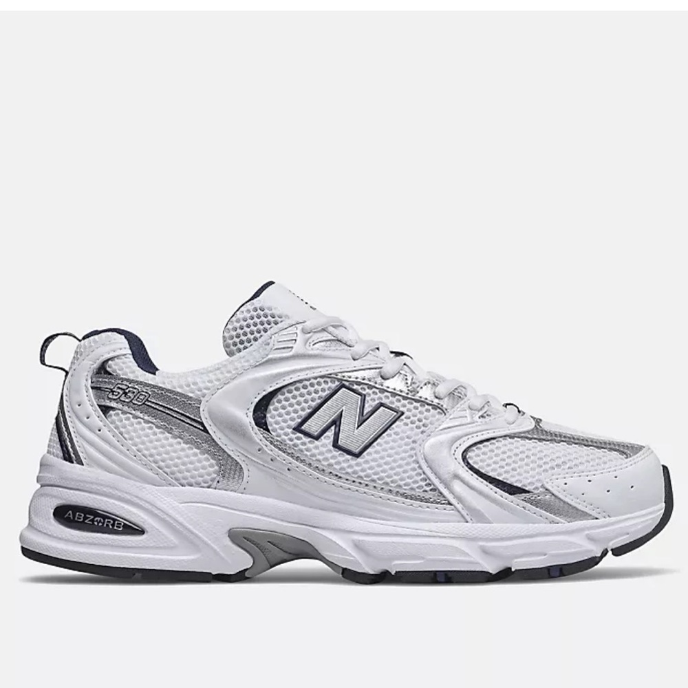 New Balance 530 Navy and Silver Retro Runner Casual Lifestyle Sneaker - Picture 1 of 8